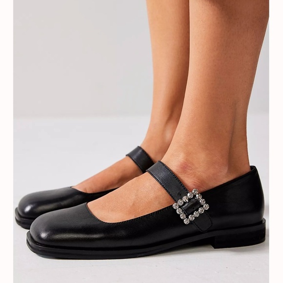 Free People Rumor Diamante Mary Janes Size 7.5 - Picture 3 of 16